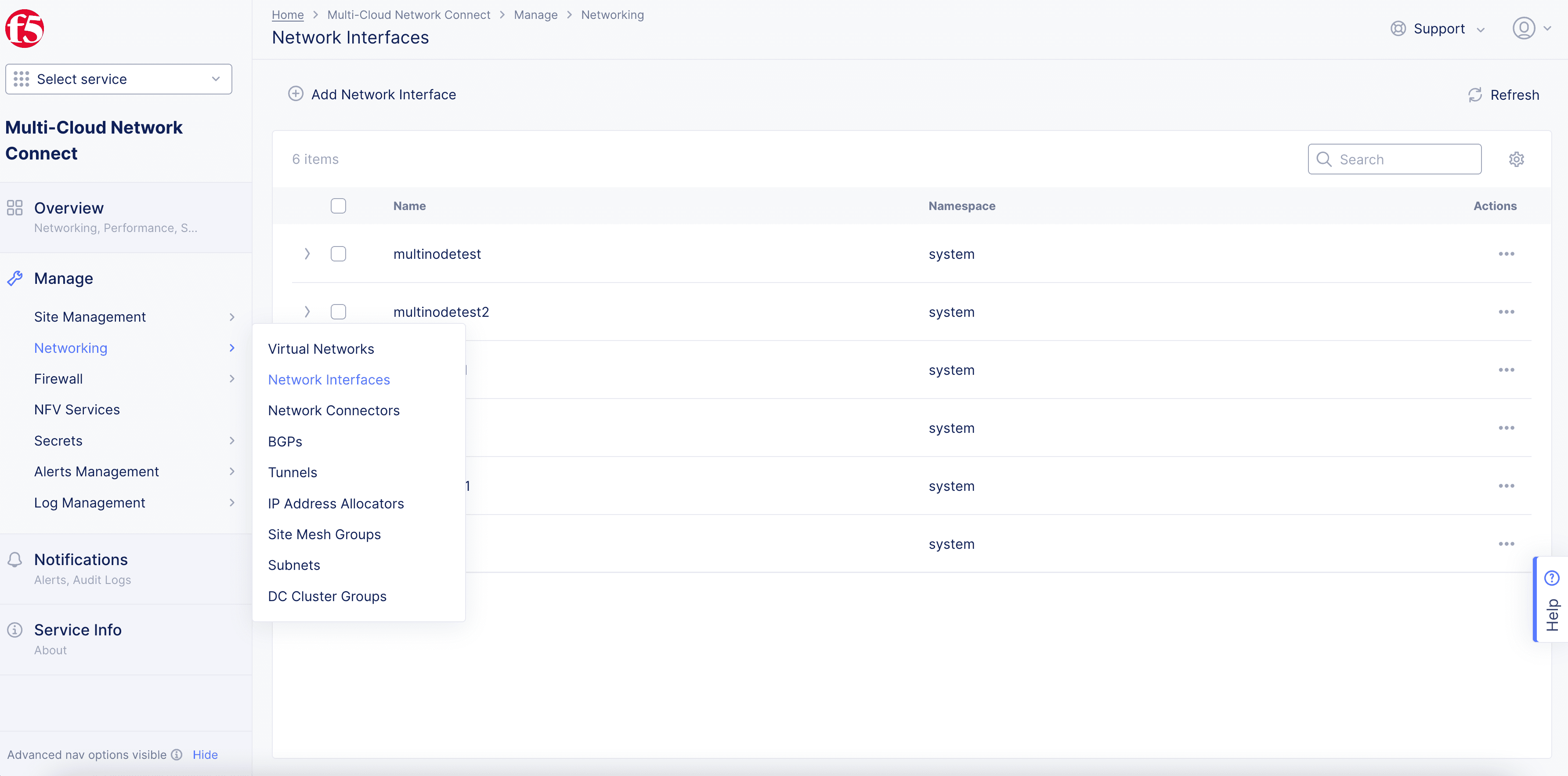 Figure: Network Interface Path