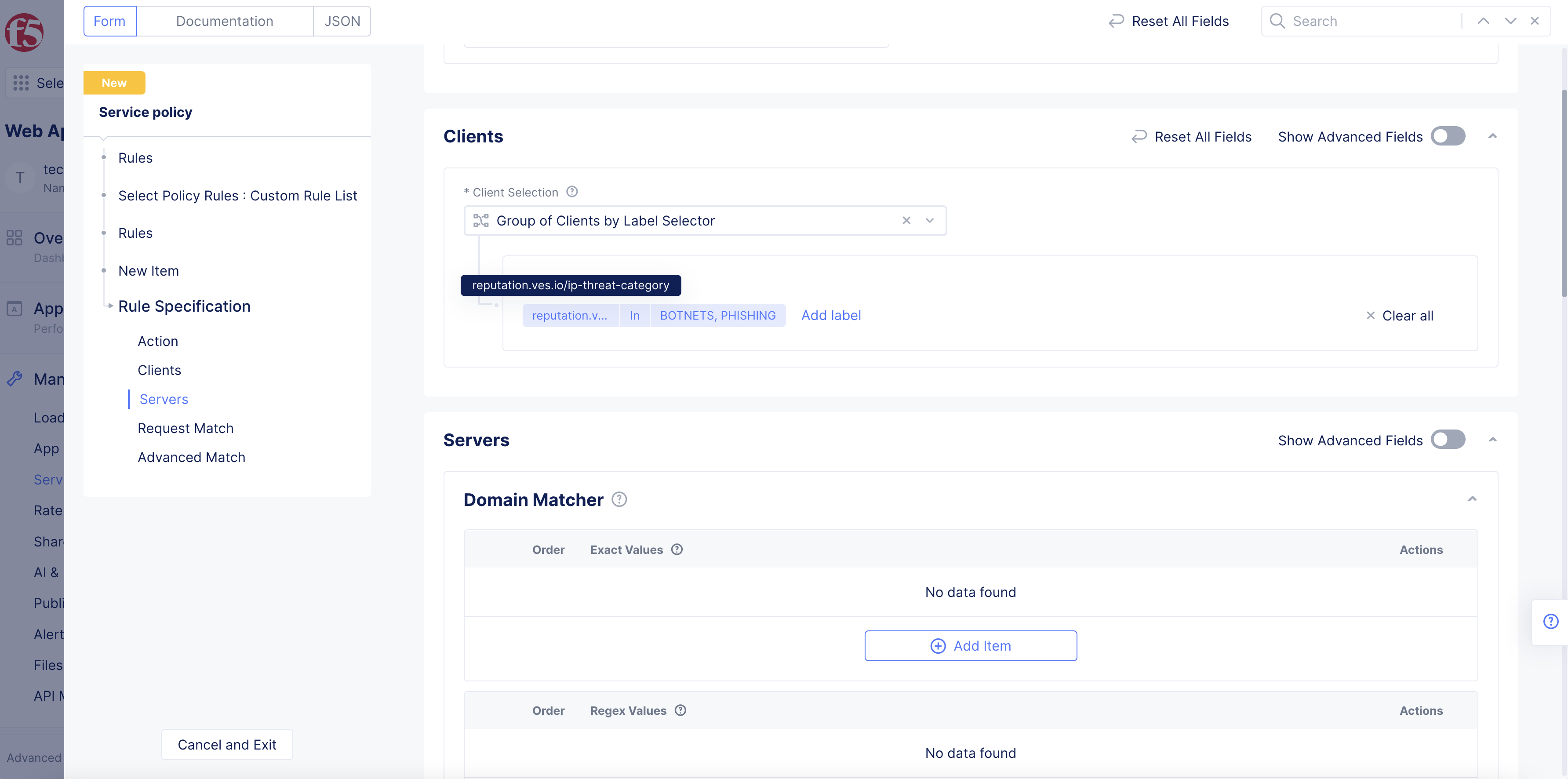 Figure: Use IP Category Label