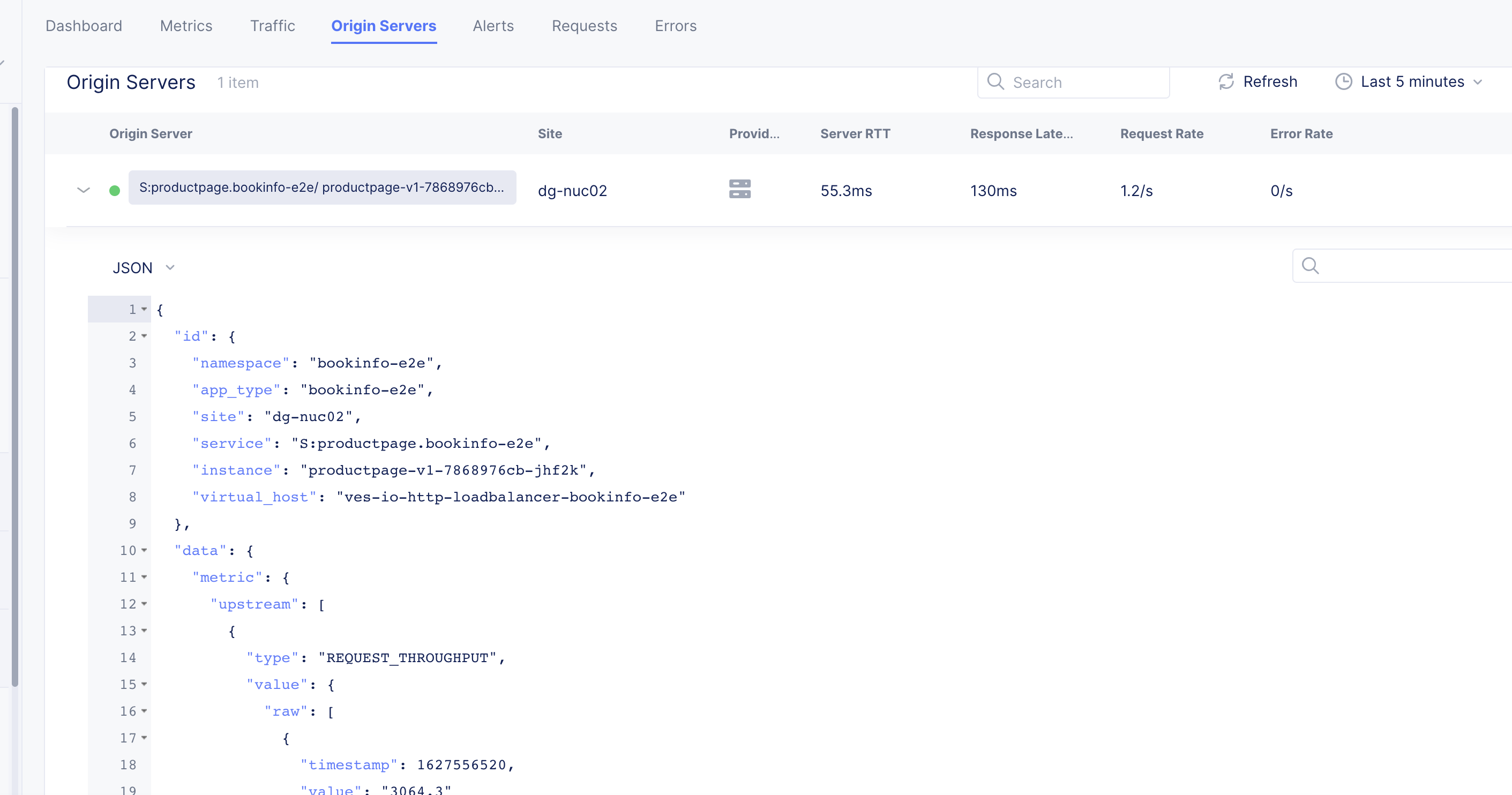 Figure: Load Balancer Origin Servers