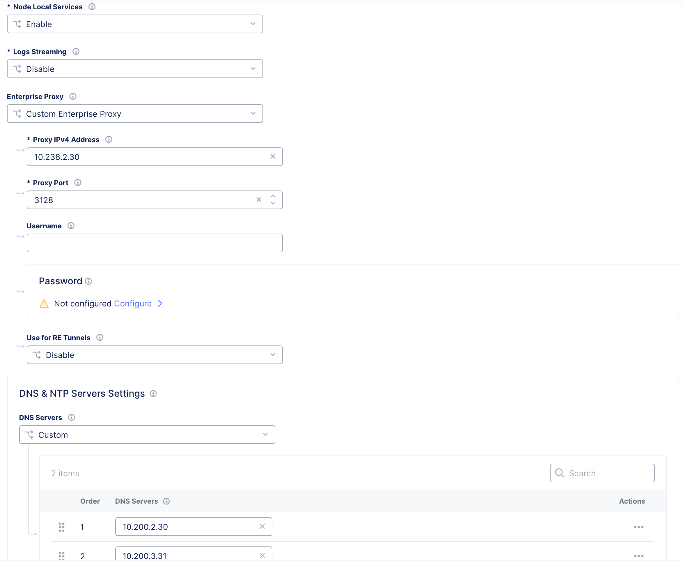 Figure: Use for RE Tunnels